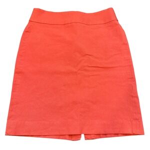 Banana Republic Coral Orange Pencil Skirt Women's Size 4 Business Casual